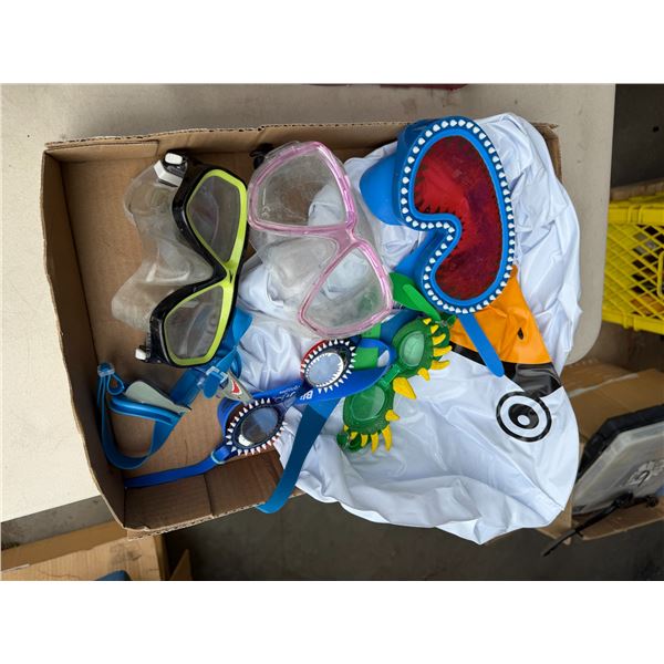 Goggles and beach items