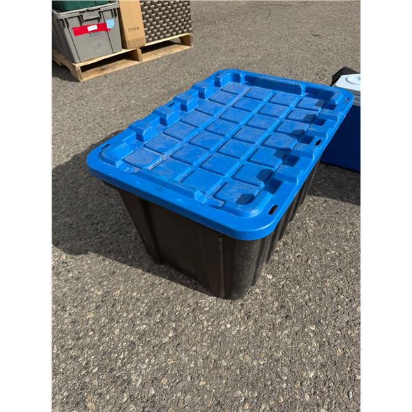 Storage bin with lid