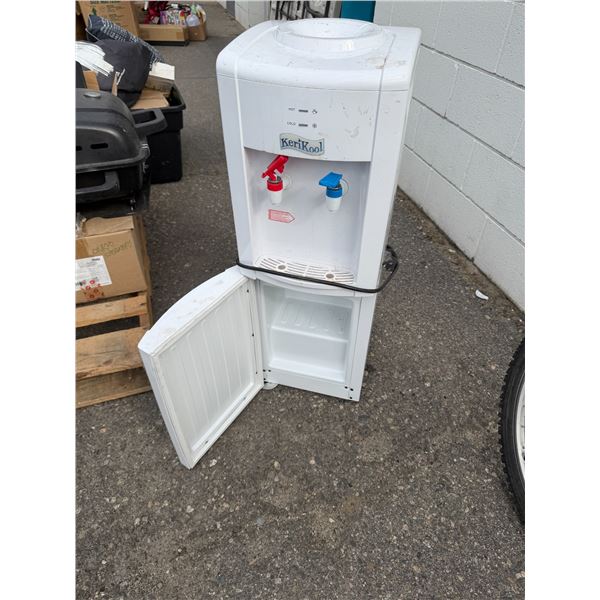 Water cooler with mini fridge and