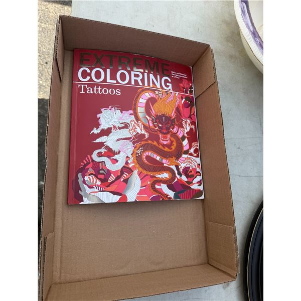 Extreme coloring, tattoos book