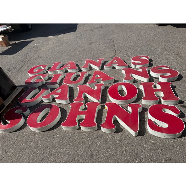 Assorted letter letters