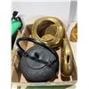 Image 1 : Teapot and brass items