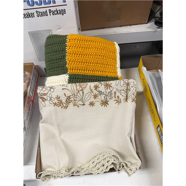 Table and lap blanket
