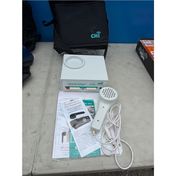 Infrared sound therapeutic massager
