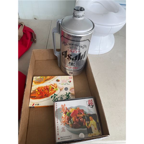 Container and cooking items