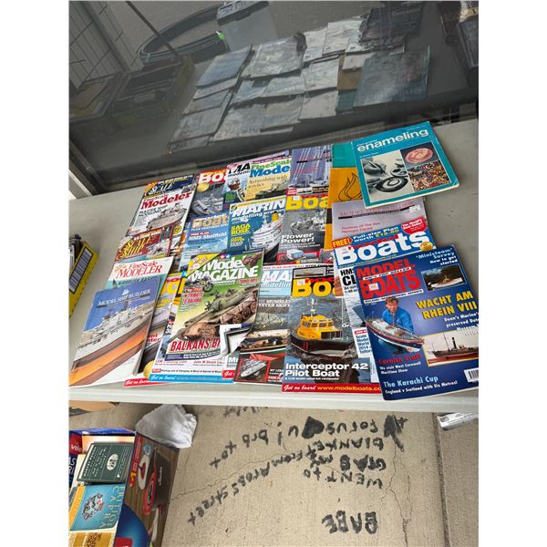 Boat and model magazines, and ship magazines