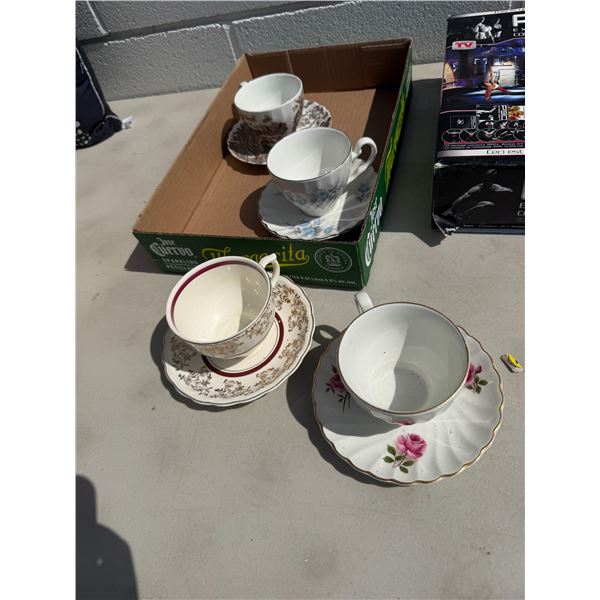 Teacups and saucers