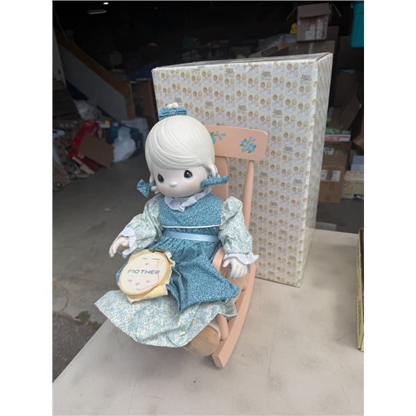 Precious moments doll with rocker