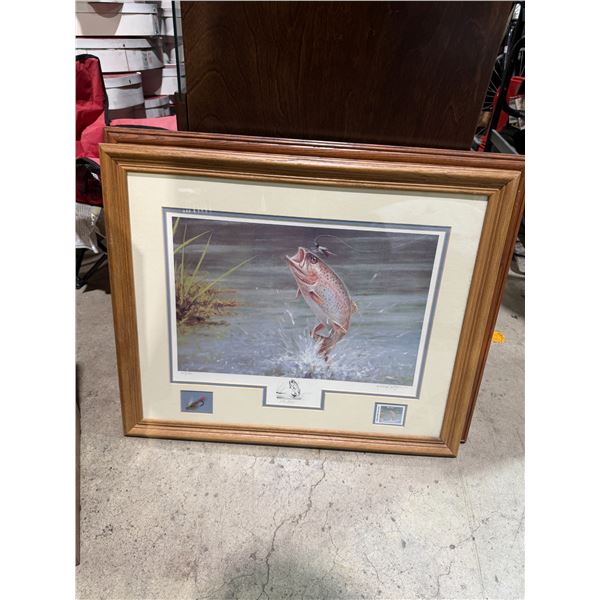 Richard COSTIGAN fly away 1385/1500 National Fish game 25" x 21"
