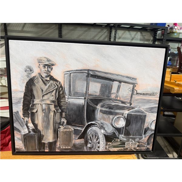 Dianne Postman going home artwork 25" x 19" peachland artist