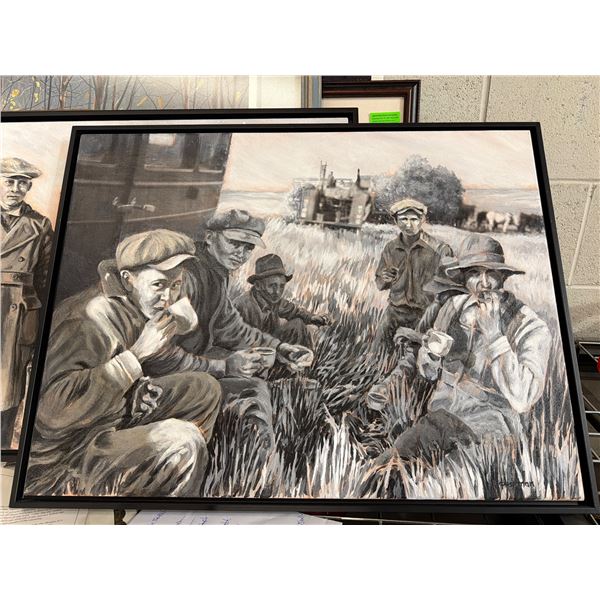 Dianne Postman lunch break artwork 25" x 19"peachland artist