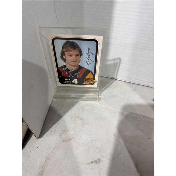 Rick lanz Canucks hockey card