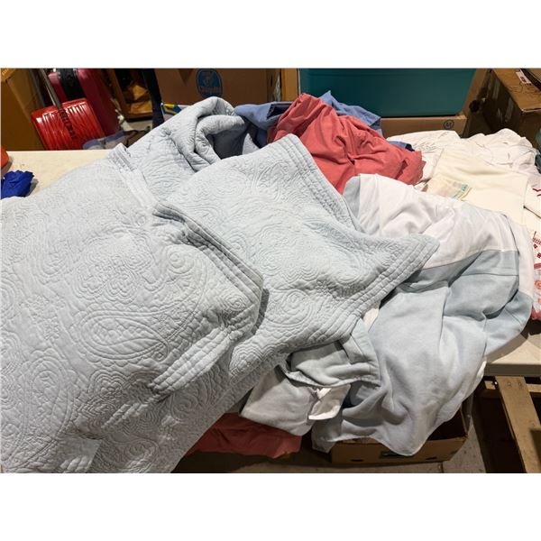 Comforter pillows and other linens