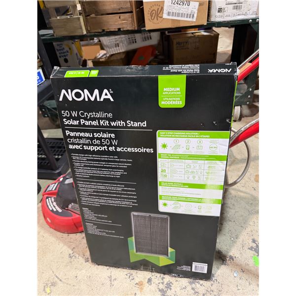 New solar panel kit with stand. untested