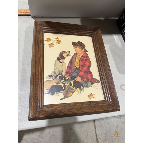 Norman Rockwell wall hanging