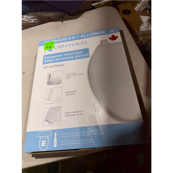 Elongated toilet seat