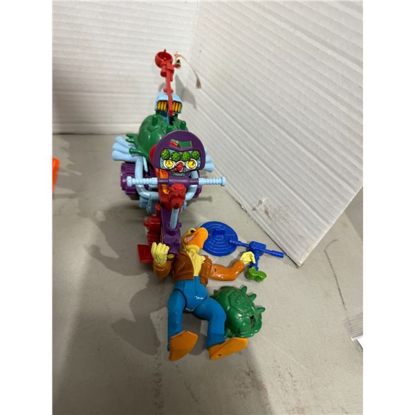 1990 Playmates TMNT Sludgemobile vehicle from the Teenage Mutant Ninja Turtles toyline.