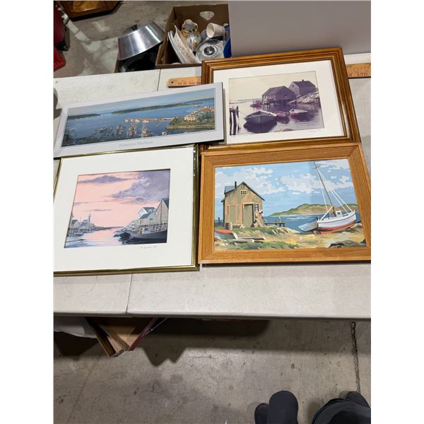 Assorted artwork, Peggy's Cove and other