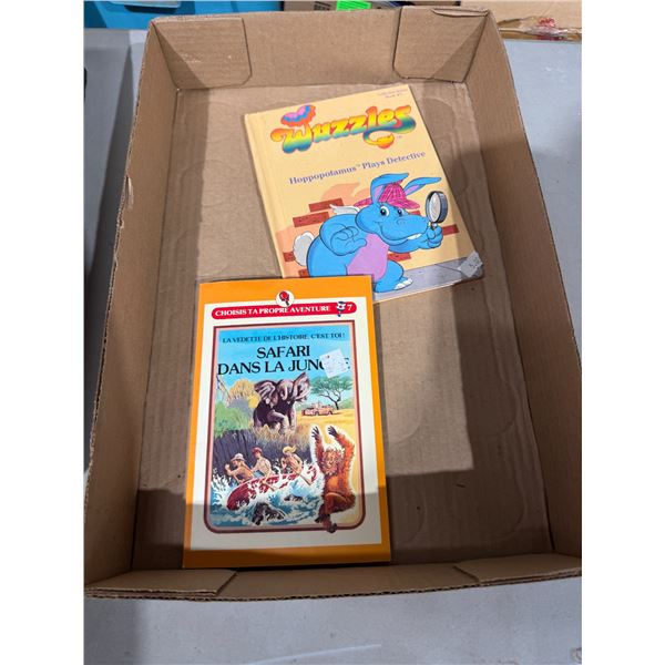 Choose your own adventure book and wuzzles book