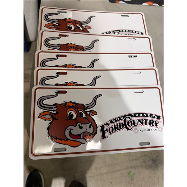 Bob Turner's Ford country New Mexico license plate plates