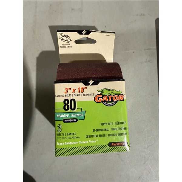 Gator 3" x 18" sanding belts