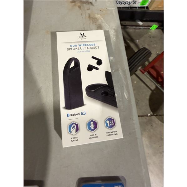 Duo, wireless speaker earbuds