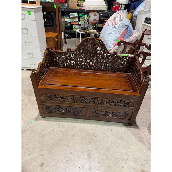 Or Nate Bench with Storage 42" x 20" x 33 1/2" tall
