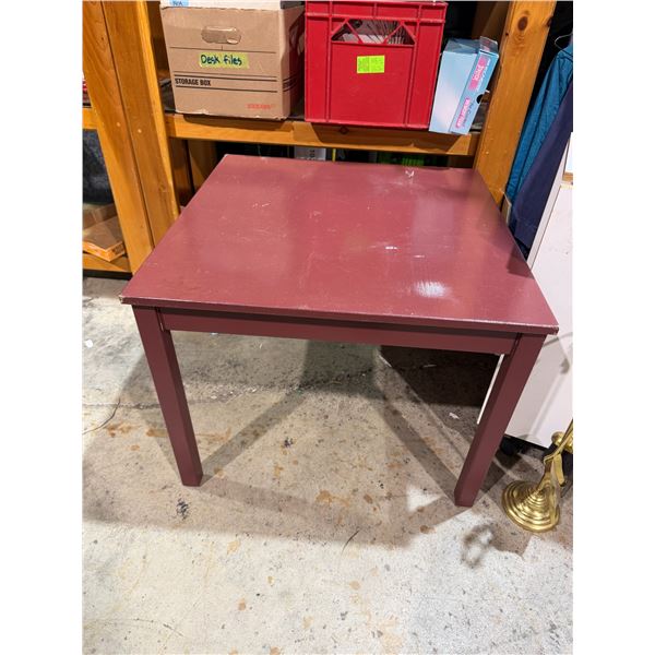 Side table 29 1/2" x 29 1/2" x 23" tall