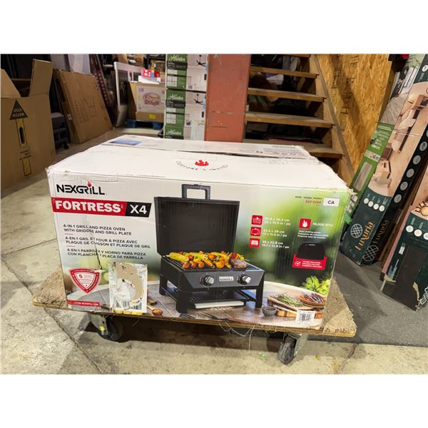 Nexgrill fortress x4 four and one girl and pizza oven box
