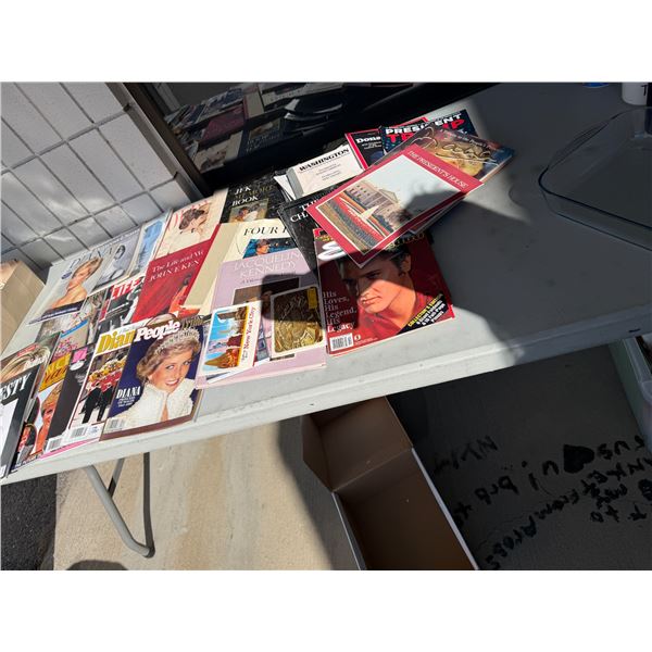 Magazines, Princess Di, Elvis, JFK and others