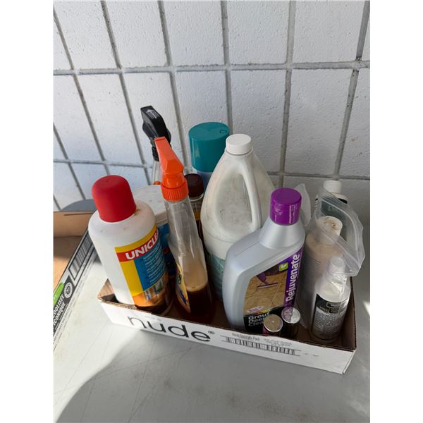 Assorted cleaning items