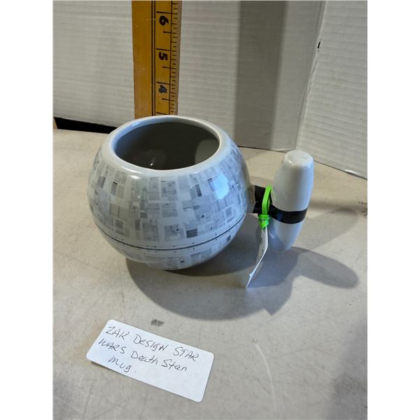 ZAK design, Star Wars, death star, coffee mug