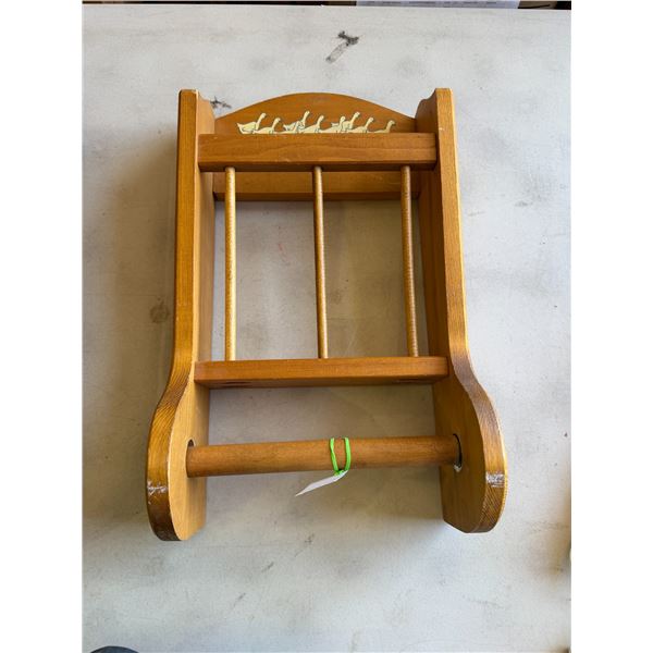 North Columbia, Canada, Wood recipe holder and tea towel bar