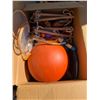 Image 1 : Box of assorted sport items