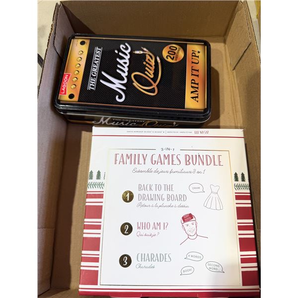 Music, quiz game and family games bund
