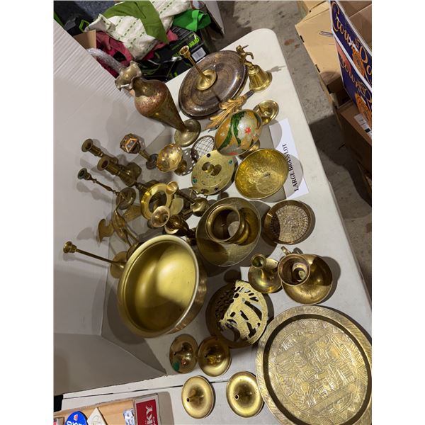 Large brass lot