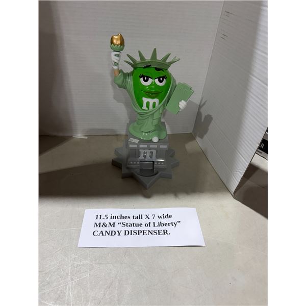 M&M statue of Liberty candy dispenser