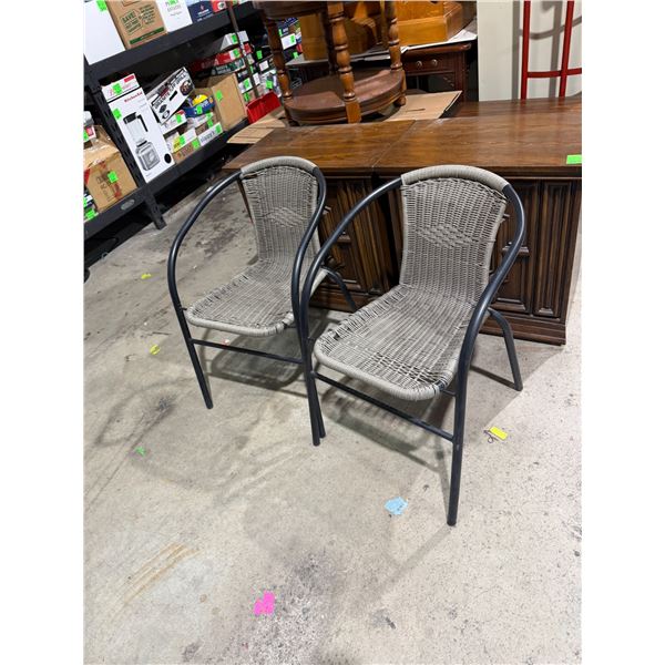Stacking patio chair, chairs