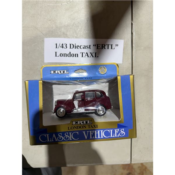 1/43rd diecast ERTL London taxi