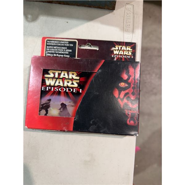 Star Wars episode one two decks of playing cards