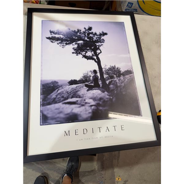 Meditate I am free from all desire 23 1/2" x 29 1/2"