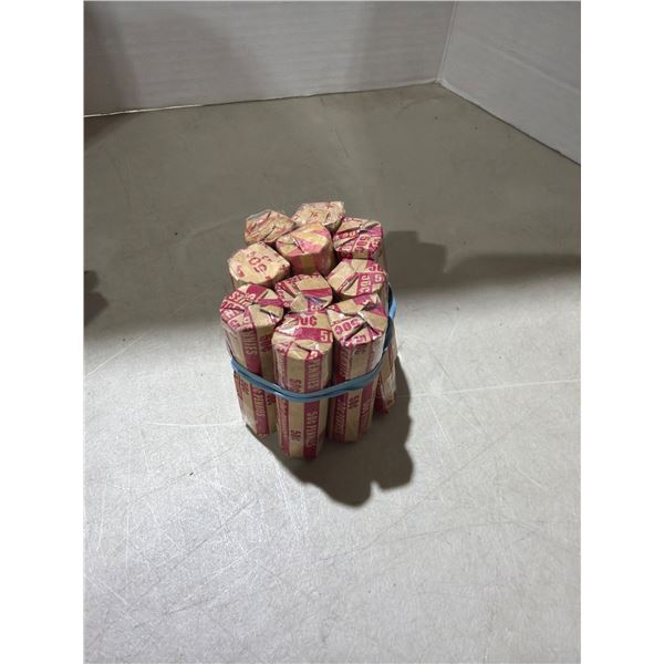 10 Rolls of pennies