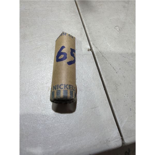Roll of nickles 1965