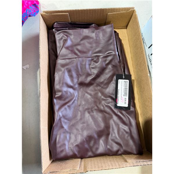 New top folding over Band skirts, burgundy, medium