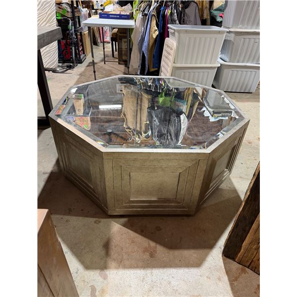 Mirrored coffee table 44" x 18" tall