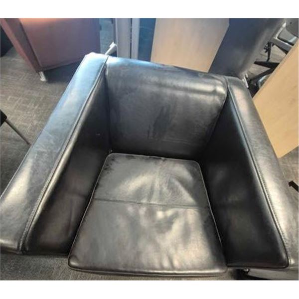 (2) Black Arm Chairs