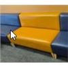 Image 1 : Lot of (3) Orange Sectional Sofas