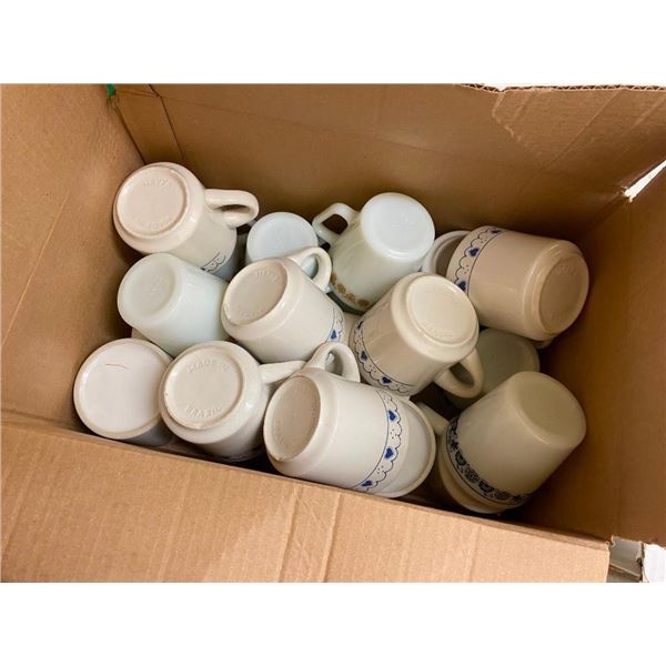 BOX LOT OF COFFEE MUGS