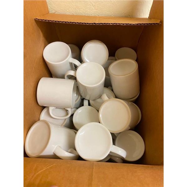 BOX LOT OF COFFEE MUGS