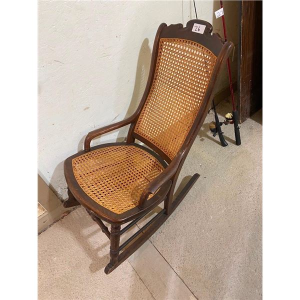 WOODEN ROCKING CHAIR